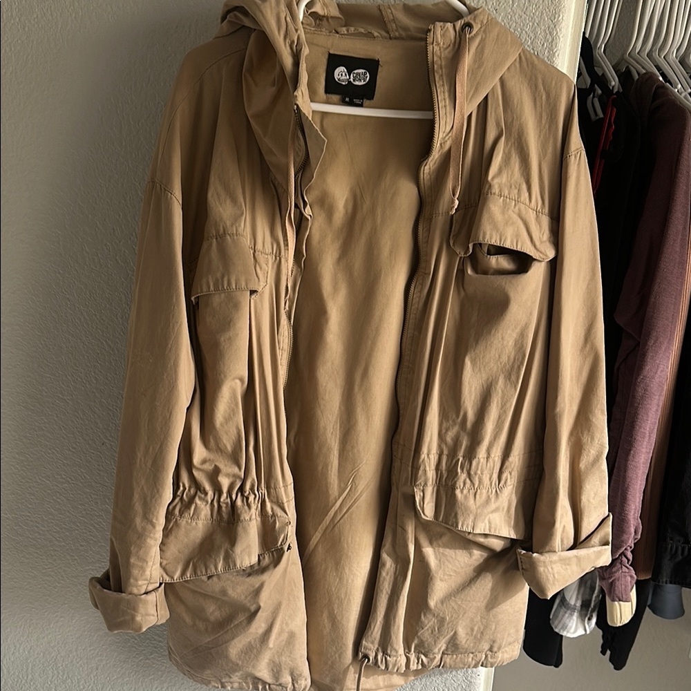 Tan Hooded Jacket